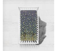 Morbuy Sábana Bajera Cuna Bebe, Puntos Sabanas Minicuna, Ábana Capazo Ajustable Transpirable Funda de Cuna Universal para Colchones Ovalados, Reloj de Arena y Rectangulares (Gris,140x70cm)