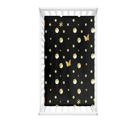 Morbuy Sábana Bajera Cuna Bebe Puntos Sabanas Minicuna, Capazo Ajustable Funda de Cuna Universal para Colchones Ovalados, Reloj de Arena y Rectangulares (Mariposa,120x60cm)