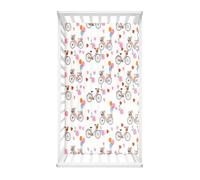 Morbuy Sábana Bajera Cuna Bebe Sabanas Minicuna, Capazo Ajustable Funda de Cuna Universal para Colchones Ovalados, Reloj de Arena y Rectangulares (Dibujos animados,160x80cm)