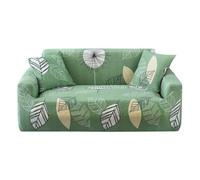 Morbuy-Shop Funda para sofá de 1 2 3 4 plazas, Planta ImpresiónAntideslizante Elastic Extensible Cubierta de Sofá Cubre Sofá Funda Sofa Couch Cover Protector (2 plazas,Verde Claro)