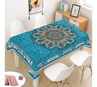 Morbuy-Shop Manteles de Mesa Mantel, Rectangular Impresión 3D Bohemia Impermeable Antimanchas Lavable Manteles para Comedor Cocina o Salón Decoración del Hogar