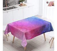 Morbuy-Shop Manteles de Mesa Mantel, Rectangular Impresión 3D Mandala Impermeable Antimanchas Lavable Manteles para Cocina o Salón Comedor Decoración del Hogar