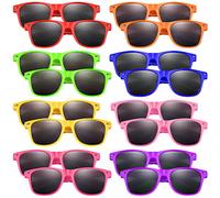Morcheiong Paquete de 48 Lentes de Sol para Niños, Colores Neón, Regalo Divertido para Fiesta de Cumpleaños, Playa y Relleno de Bolsas
