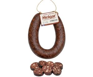 Morcilla Rondeña Melgar Artesana con Pimentón Sin Gluten Sin Lactosa 350g | Embutido andaluz de carne de cerdo oreada. Textura firme ideal para lentejas y guisos de cuchara. Ronda, Málaga.
