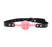Mordaza bucal de bondage,productos sexuales BDSM,juguetes SM,bolas de silicona para parejas,juegos de rol y juegos de entrenamiento de sumisión para adultos,rosa,talla única