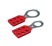Mordaza de Bloqueo de Acero con Grillete, 40mm x 111.06mm x 5.69mm, Rojo