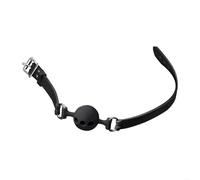 Mordaza de boca ajustable de silicona para bondage,bola para BDSM,fetiche,ataduras de esclavos,juguetes sexuales,mordaza de boca abierta para juegos de adultos,color negro,talla S