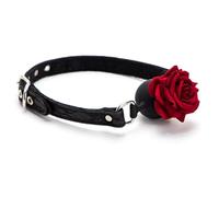 Mordaza de boca con diseño de rosa,sexy,retro,de encaje,para bondage,BDSM,para perros,esclavos,coqueteo,juegos para adultos,juguetes sexuales para mujeres,parejas,cosplay,color negro,t