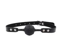 Mordaza de boca de bondage,productos sexuales BDSM,juguetes SM,bolas de silicona para parejas,juegos de rol y juegos de entrenamiento de sumisión para adultos,color negro,sin agujeros,talla