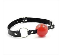 Mordaza de Bola Negro/Rojo