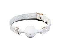 Mordaza de bola transpirable de silicona para bondage,mordazas de boca abierta,juguetes sexuales fetiche para parejas,juegos para adultos,juguete sexual blanco S