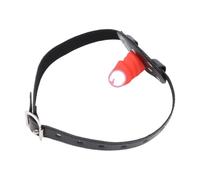 Mordaza de consolador de doble punta,arnés para la cabeza,mordaza para la boca,arnés para el pene,juguetes sexuales lésbicos,juguetes eróticos para adultos,rojo,talla S