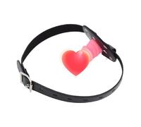 Mordaza de consolador de doble punta,arnés para la cabeza,mordaza para la boca,arnés para el pene,juguetes sexuales lésbicos,juguetes eróticos para adultos,rosa,talla S