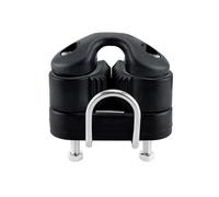 Mordaza de leva con rodamiento de bolas compuesto negro con anillo guía, equipo de Pilato, entrada rápida, cable de guía, accesorios for veleros Accesorios de hardware para embarcaciones(With Stainles