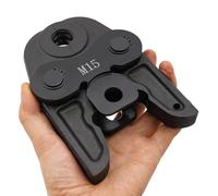 Mordaza de prensa M15, pinza compacta, contorno de prensado, área de trabajo diámetro 15 mm, mordaza de prensado para tubos compuestos