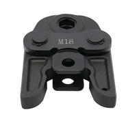 Mordaza de prensado M de contorno, 15/18/22/28 mm de diámetro de área de trabajo, mandíbula de prensado, mandíbula de crimpado adecuado para tubos compuestos de acero inoxidable y aluminio (M18)