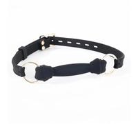 Mordaza de silicona ajustable para la boca,juguete sexual para parejas,accesorios de entrenamiento de esclavos BDSM,arnés de sujeción,bondage,juego de rol para cachorros,color negro,talla ú