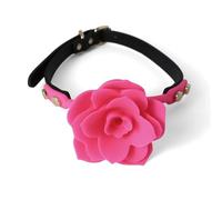 Mordaza de silicona con forma de flor para parejas,transpirable,con forma de rosa,para bondage,mordazas de boca abierta,fijación oral,BDSM,juegos para adultos,juguetes sexuales,color rosa,