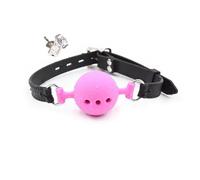 Mordaza De Silicona Suave De 3 Tamaños Para La Boca, Bola De Esclavitud Bdsm Con Cerradura, Juguetes Sexuales Eróticos Para Mujeres, Parejas, Juegos Sexuales Para Adultos, Negro, Rosa, M