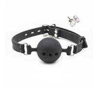 Mordaza De Silicona Suave De 3 Tamaños Para La Boca, Para Bondage, Bdsm, Con Cerradura, Juguetes Sexuales Eróticos Para Mujeres, Parejas, Juegos Sexuales Para Adultos, Color Negro, Talla S