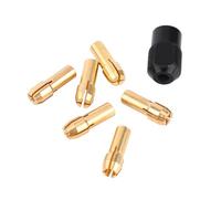 Mordaza de sujeción, M8 X 0.75 mm Tapa negra Tamaño de la herramienta eléctrica Mordaza de cobre amarillo y de acero al carbono Meterial Tapa Apriete manualmente la mordaza para herramientas rotativas