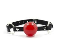 Mordaza erótica de silicona de 4 cm para fijación oral,mordaza de bondage,juguetes sexuales para adultos,accesorios exóticos,color rojo,talla única.