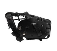 Mordaza para, Ajustable de Cuero Sintético Negro, Tamaño Mediano Grande - Protección y Confort Antiladridos y Antimordidas para Uso Diario