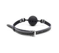 Mordaza para la boca,fijación oral,mordaza redonda con anillo en O,tapón para la boca abierta,juego sexual para adultos,juguetes para parejas,color negro,talla única