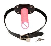 Mordaza Para Pene, Consolador Grande Para Sexo Oral, Mordaza Para Boca Abierta, Fetiche De Cuero, Ataduras Bdsm, Juguetes Sexuales Para Adultos, Productos Sexuales Para Parejas, Color Rosa, Talla Ún