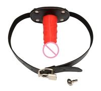 Mordaza Para Pene, Consolador Grande Para Sexo Oral, Mordaza Para Boca Abierta, Fetiche De Cuero, Ataduras Bdsm, Juguetes Sexuales Para Adultos, Productos Sexuales Para Parejas, Rojo, Talla Única
