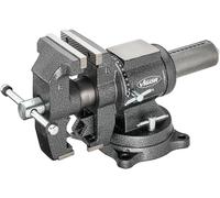 Mordaza ViGOR V6150N, plato de 125 mm, ancho máx. de amarre 130 mm, giratoria en eje horizontal y vertical, para piezas planas y redondas, ángulos de trabajo flexibles