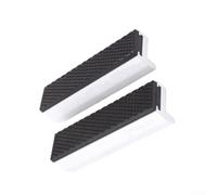 Mordazas blandas de 75 mm con imanes para tornillo de banco de máquina, protectores de mandíbula de goma de aluminio, agarre que no daña para trabajos de perforación de carpintería, color plateado y