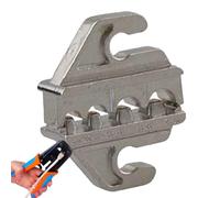 Mordazas De Crimpadora - Juego De Repuesto De Acero Al Carbono 13AWG, Matriz De Cilindro Abierto Con Función Duradero | Crimpado De Pinza Multifuncional Para Crimpar Cables, Taller Dome