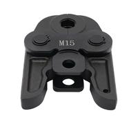 Mordazas de prensado M de contorno, 15 mm para tubos de cobre, endurecido 42CrMo, mordaza de prensado compacta para conexiones de tubos, versátil en la construcción