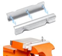 Mordazas magnéticas para tornillo de banco 150 mm - Mordazas protectoras de aluminio con ranura en V, antideslizantes y resistentes, accesorios de taller para metal, madera y bricolaje