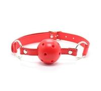 Mordazas marca TOYZ4LOVERS BREATHABLE BALL GAG ROSSO TRASPIRANTE MORSO RED BONDAGE FETISH COSTRITTIVO