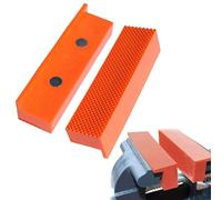 Mordazas Protectoras de Tornillo de Banco con Ranuras Mordazas Blandas para Tornillo de Magnéticas 101mm Protector de Mordazas con Imanes para Tornillo de Máquina Protector de Mandíbula de Nylon, 2Uds
