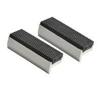 Mordazas protectoras magnéticas de aluminio con inserto de goma para vicios de metal, para sujetar piezas planas, redondas o hexagonales de madera, metal y plástico (3 pulgadas)