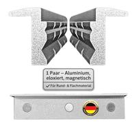 Mordazas protectoras para tornillo de banco de 125 mm - Mordazas de aluminio de alta calidad anodizadas con imanes fuertes, mordazas de sujeción de 2 piezas con prismas