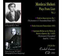 Mordecai Shehori - Mordecai Shehori interpreta a Franz Liszt, Vol. 3, The Transcendental Etudes versiones tempranas y finales