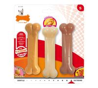 Mordedor de perro Nylabone Extreme Chew Value Pack Bacon Manteca de cacahuete Talla S Pollo Nylon (3 pcs)