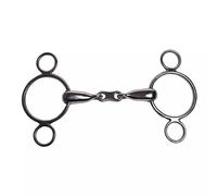 Mordedor holandés de acero inoxidable de 2 anillas con eslabones franceses Weatherbeeta Korsteel 15 cm