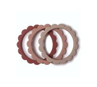 Mordedor Pack 3 Brazaletes Flower Mushie - Color: Blush