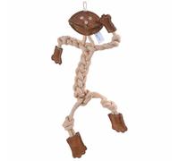 Mordedor para perros de 41 cm. de GogiPet® (Muñeco de soga marrón) - Juguete para perros