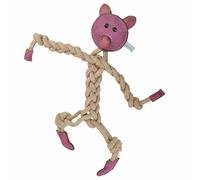 Mordedor para perros de 51 cm. de GogiPet® (Cerdito de soga) - Juguete para perros