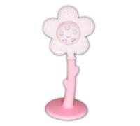 Mordedor y sonajero 2 en 1, mordedor para bebé, mordedor de silicona, ABS (sin BPA), 1 unidad (rosa polen, rosa piel)