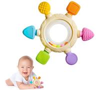 Mordedores de silicona para bebés de 6 a 12 meses, juguetes de dentición para bebés de 0 a 6 meses, sonajeros de bebé, anillos de dentición, juguetes masticables sin BPA, regalos para bebés