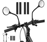 Mordely Bike Mirror, Adjustable Handlebar Rear View Mirrors with Wide Angle Acrylic Convex Safety Mirror for Mountain Road Bike Bicycle Electric Motorcycle