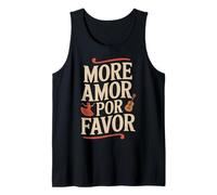 More Amor Por Favor España Amor Romance San Valentín Camiseta sin Mangas