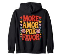More Amor Por Favor España Amor Romance San Valentín Sudadera con Capucha